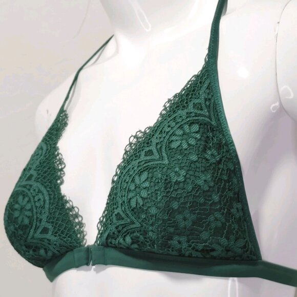 Victoria's Secret Front-Close Bralette in Emerald Green Size M - Picture 4 of 11